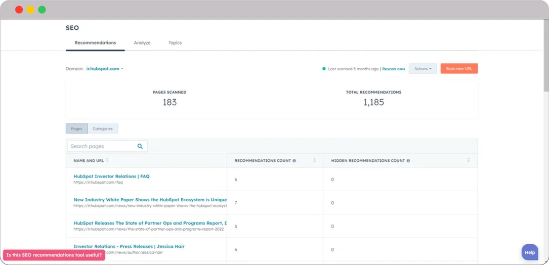 HubSpot-for-Logistics-SEO-tool