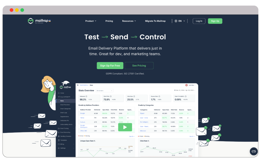 9 best Email Deliverability Tools: Enhance your inbox placement 5 Jimdo