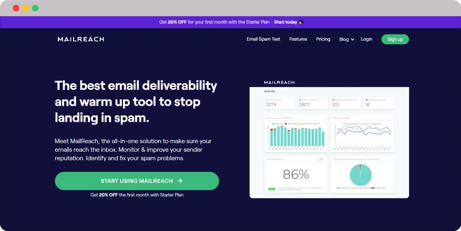 Mailreach Email Warm Up Tool