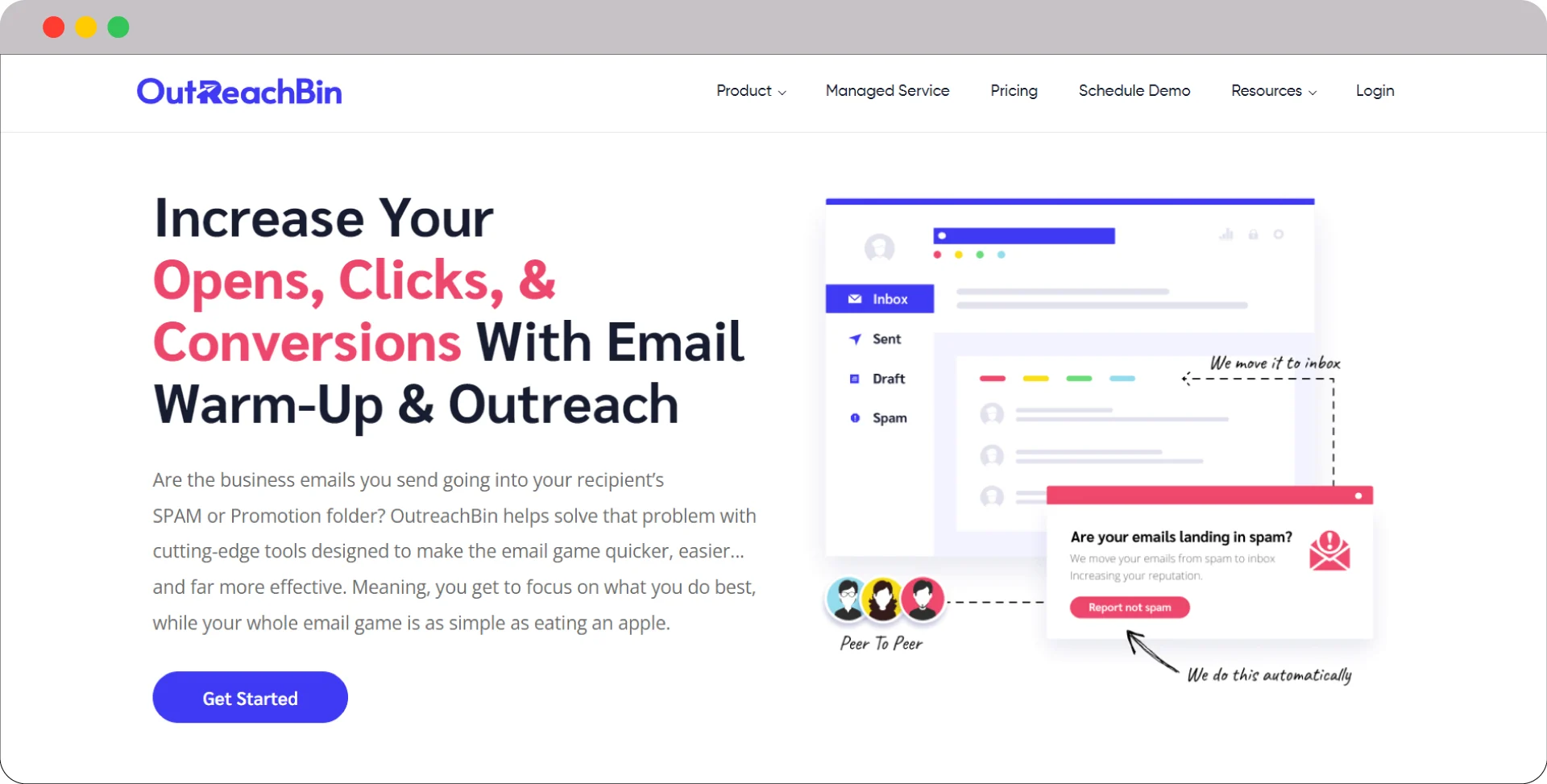 OutReachBin Email Warm Up Tool
