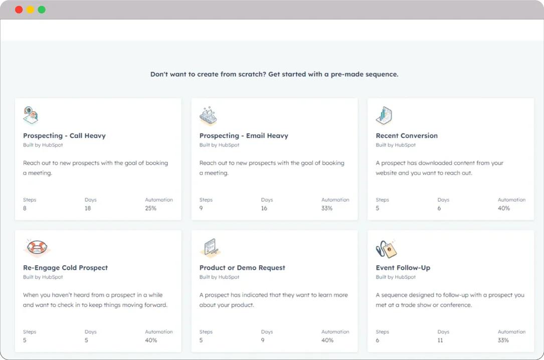 HubSpot for Travel Agencies: Driving Results and Business Growth 17 Travel-Sequence-tool