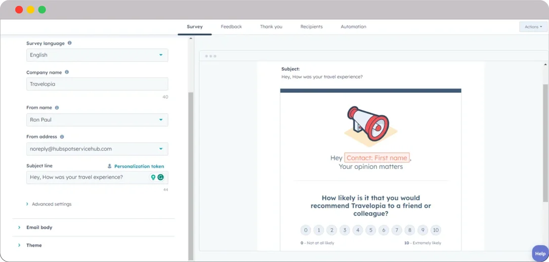 HubSpot for Travel Agencies: Driving Results and Business Growth 20 Travelling-Feedbacks-Surveys
