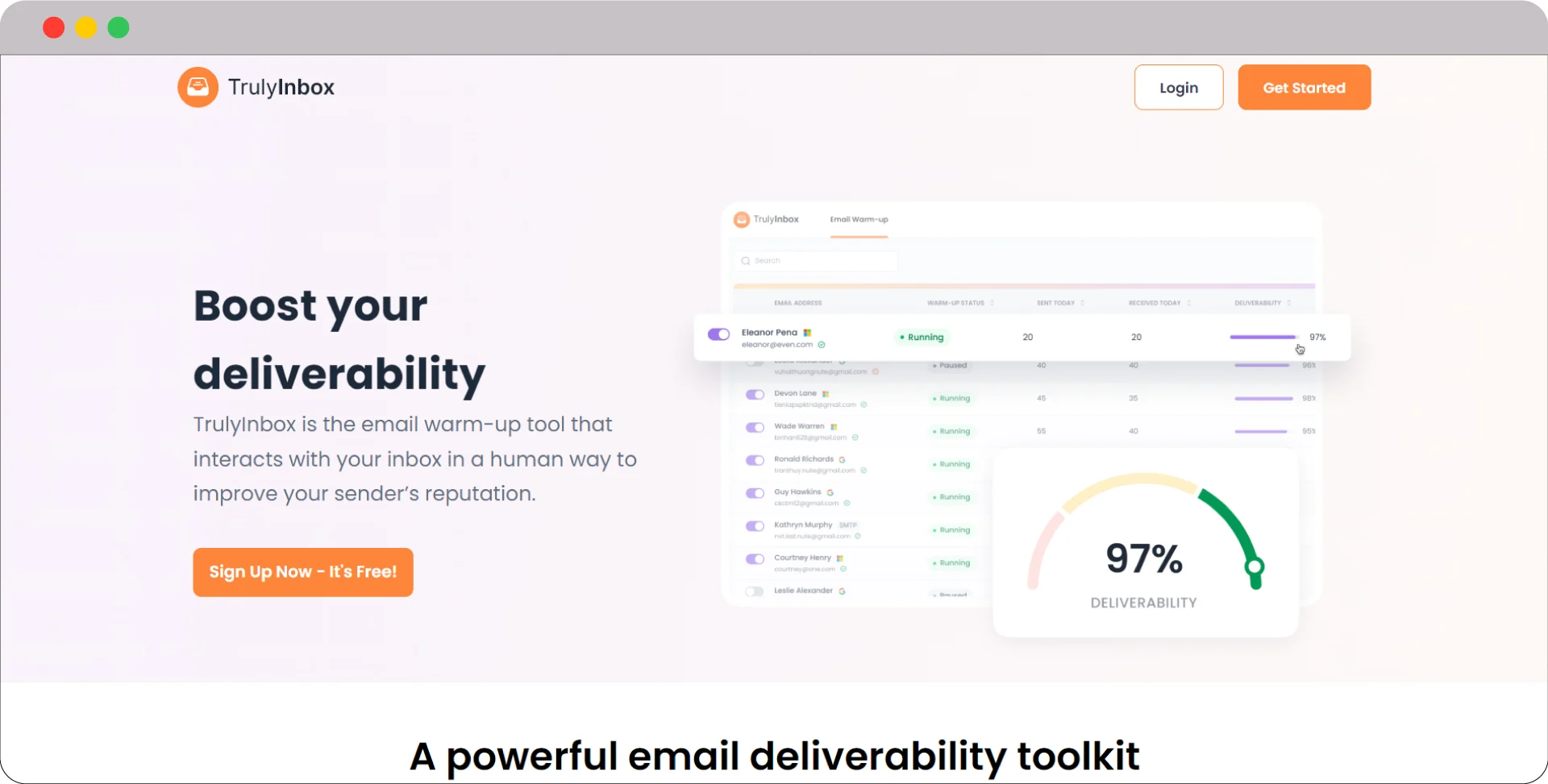 TrulyInbox Email Warm Up Tool