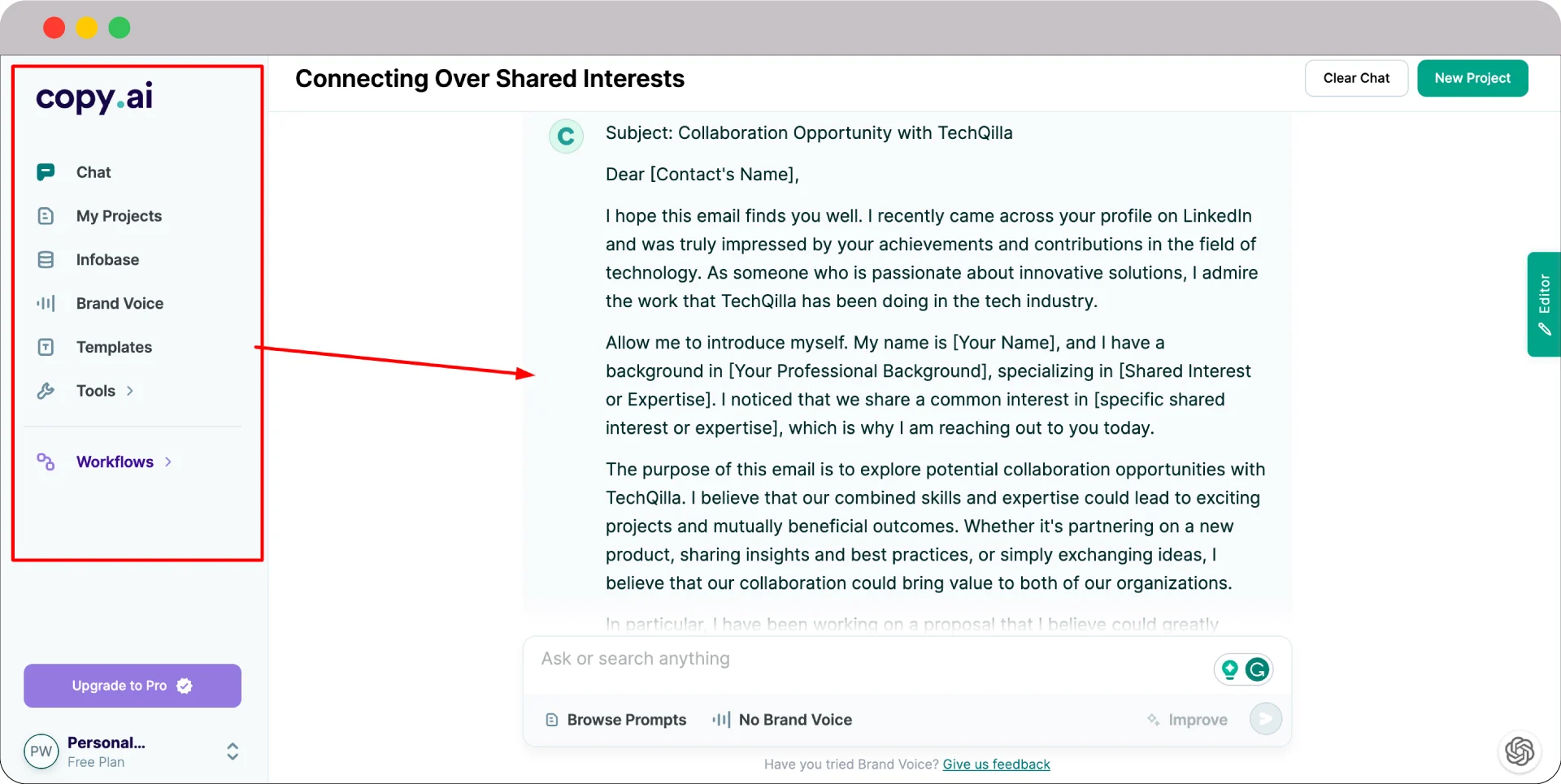 From ideas to text: 14 best AI Content Writing Tools at your service 11 Copyai output