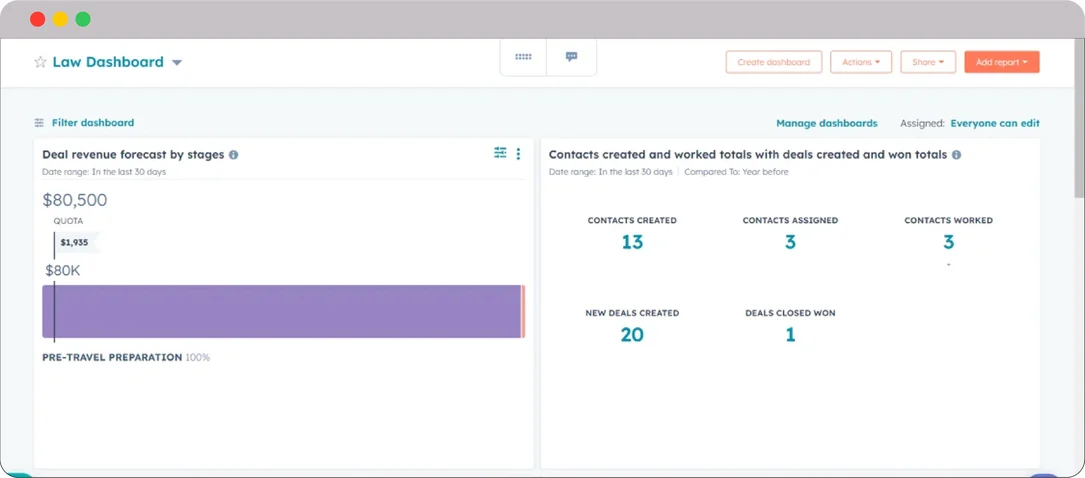 HubSpot-for-Law-Reporting-Dashboard