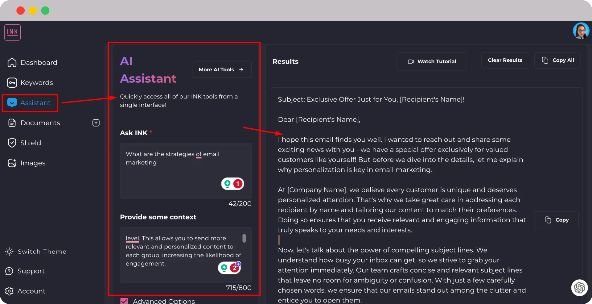 From ideas to text: 14 best AI Content Writing Tools at your service 6 Ink ai assistant
