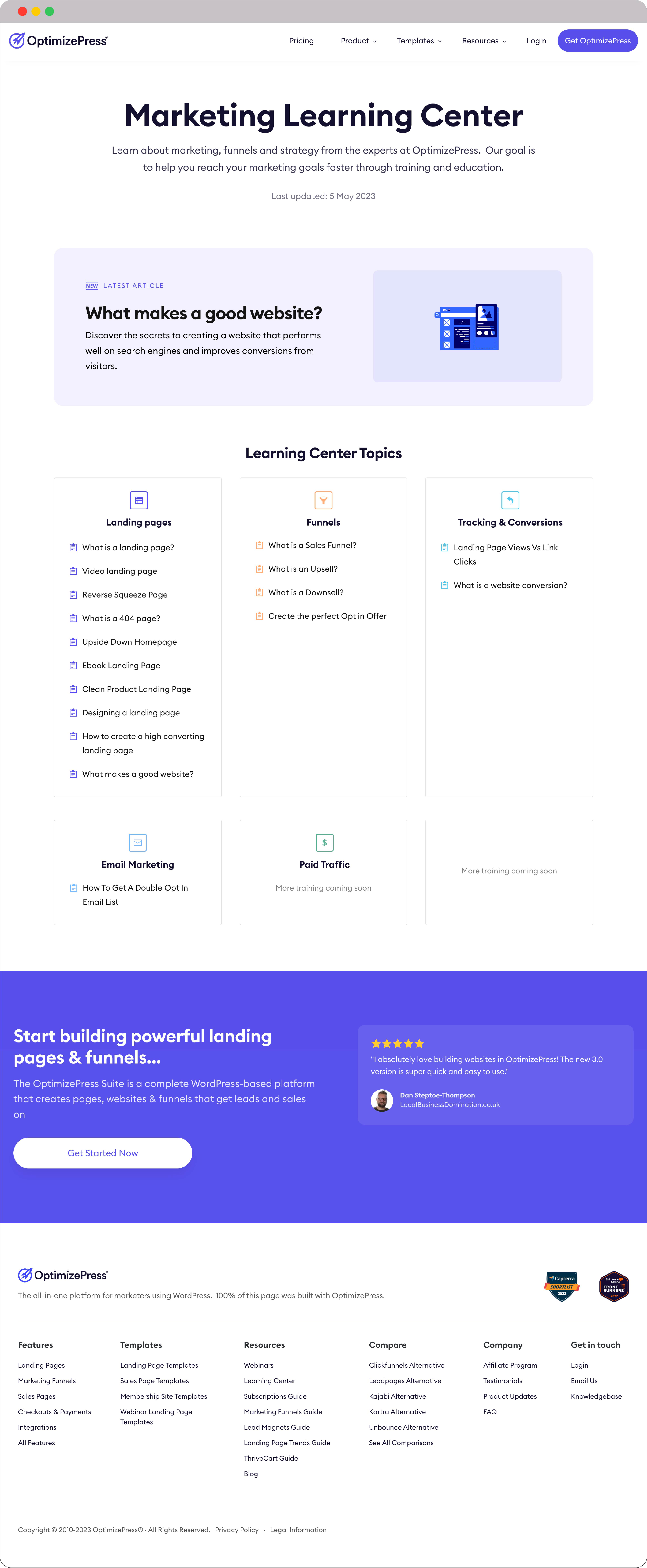 Optimizepress resource page