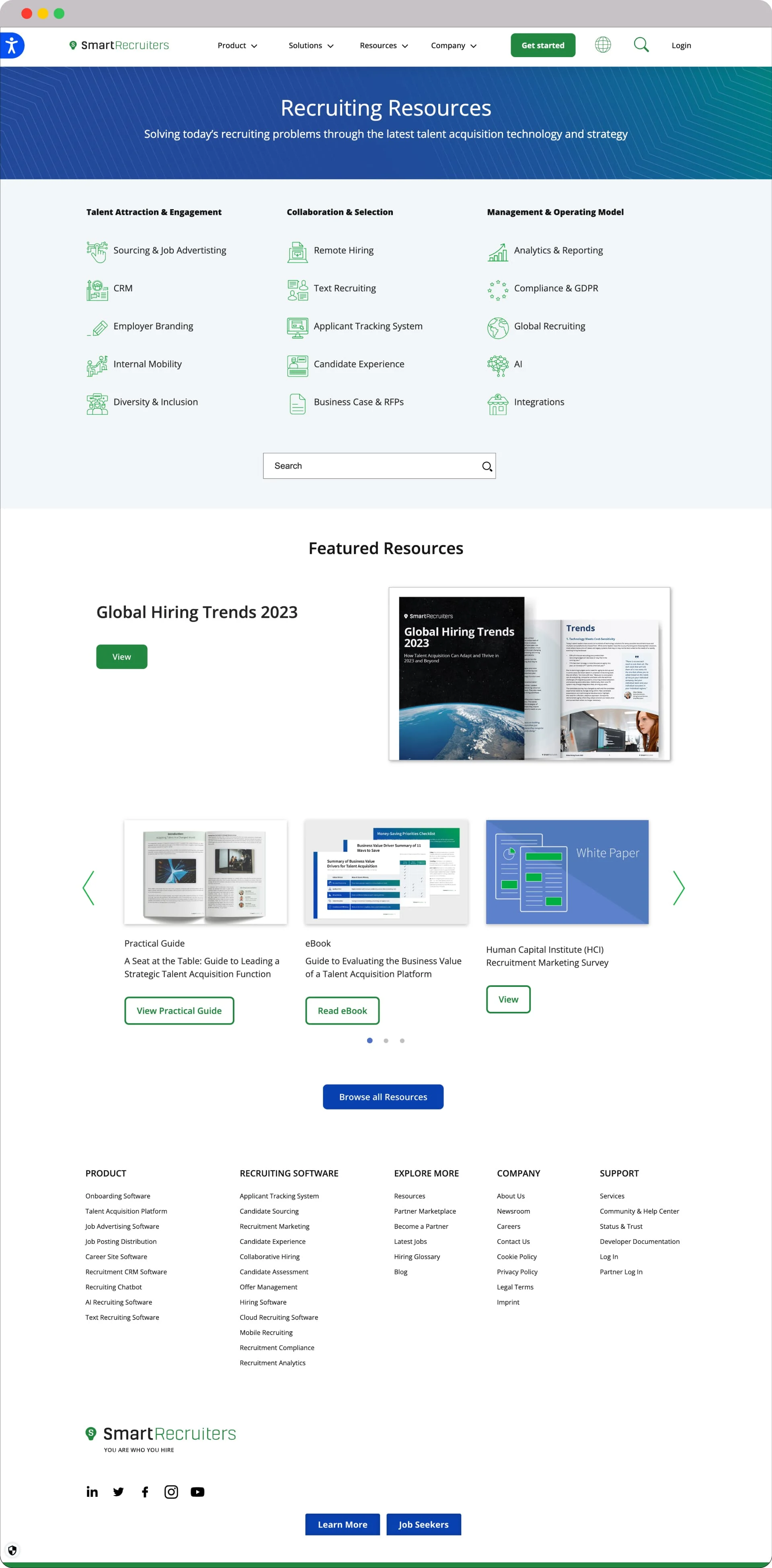 Smartrecruiters resource page