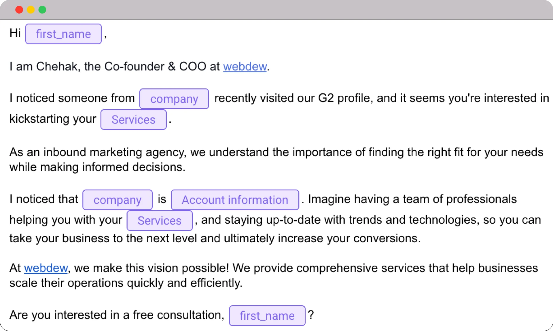 Personalization in Cold Email Outreach: Connecting on a human level 7 Use of email automation tools for cold email outreach