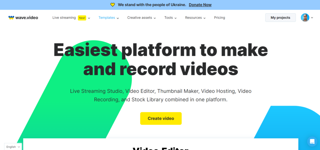 Wavevideo video editing website