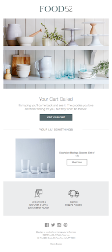 Abandoned Cart Campaigns example 1