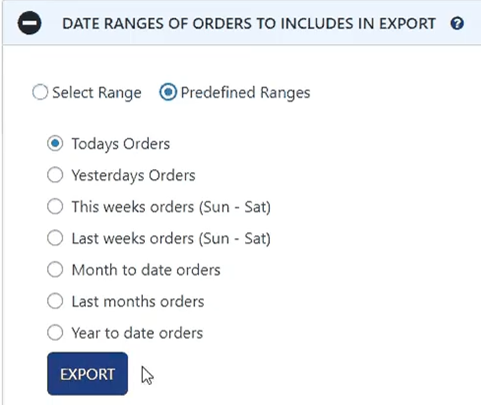 How to Export Orders from WooCommerce Store using Order Export Plugin? 2 Date ranges of orders to include in export 1
