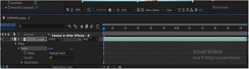 How to use Twixtor in After Effects step 9