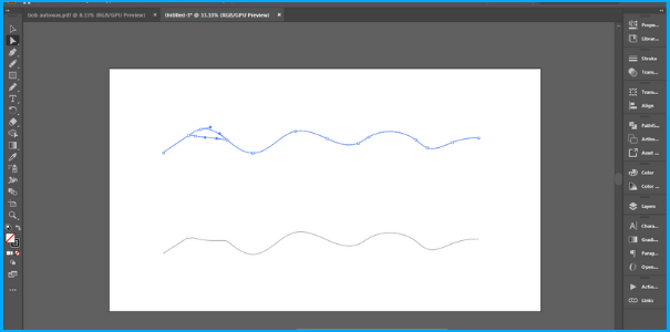 Illustrator change a path