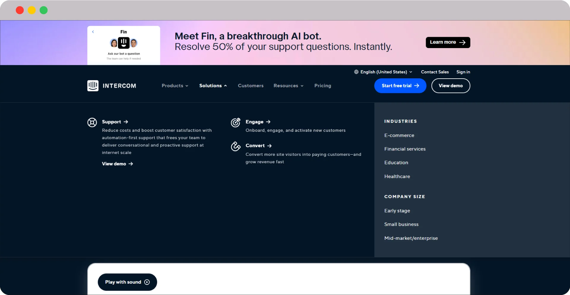 SaaS Website Examples: Discover the Power of Great Design 26 Intercom soluions