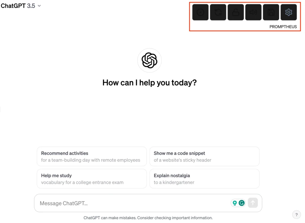 ChatGPT Chrome Extension and Beyond: 21 Essential Extensions for Every User 19 Promptheus extension 1