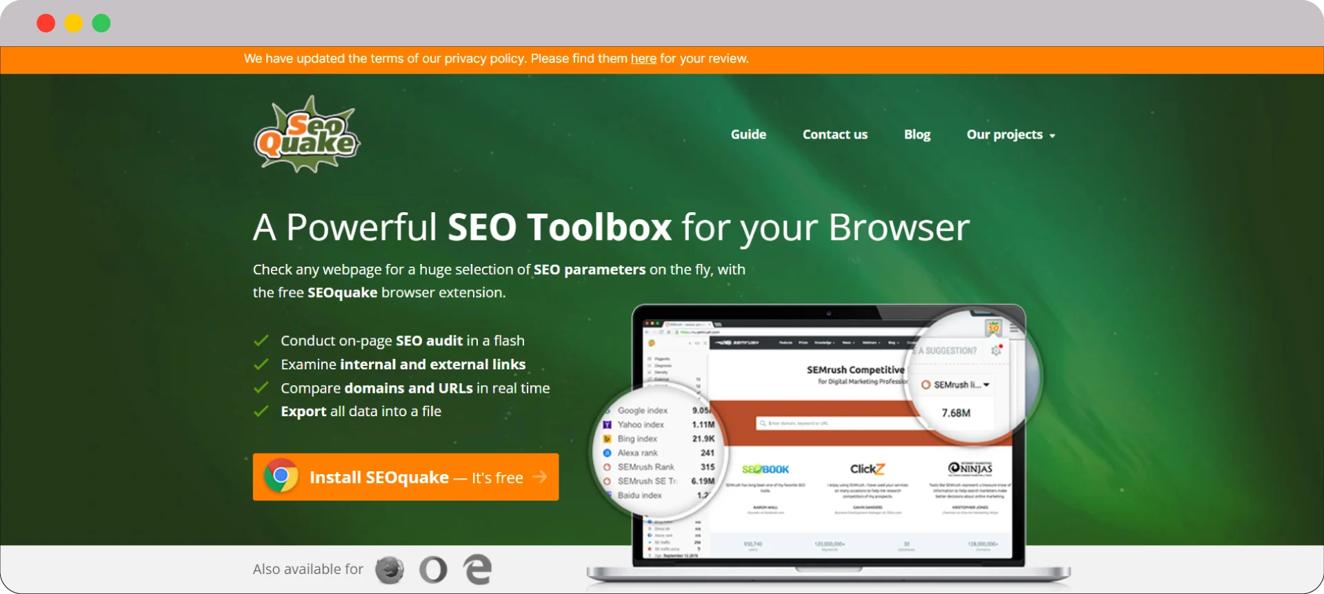 SEO Quake SaaS SEO Tool
