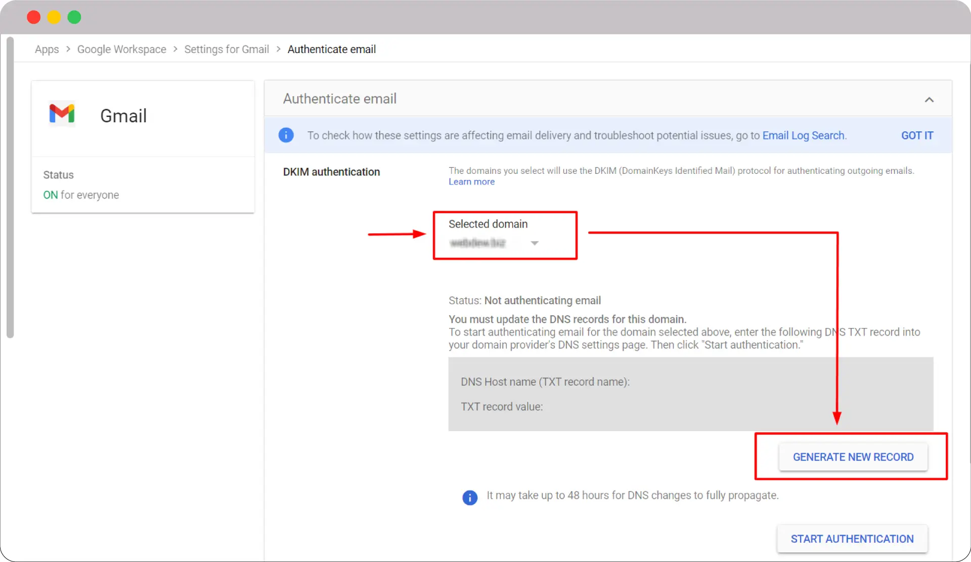 SPF, DKIM, DMARC explained: Enhancing email security and trust 7 Select Domain to Generate a New Record