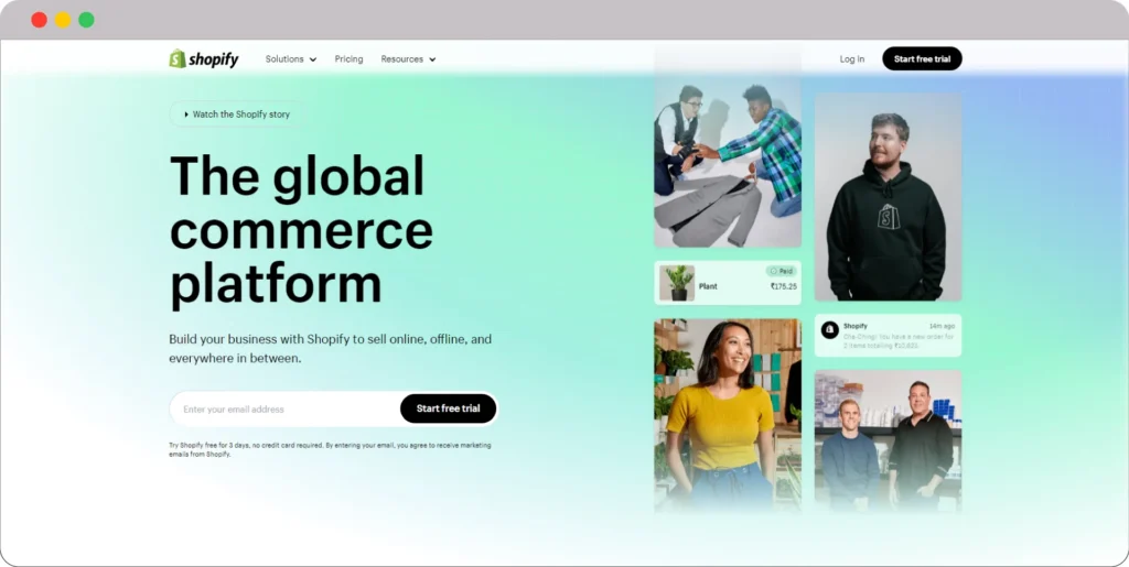 Shopify SaaS Website Builder