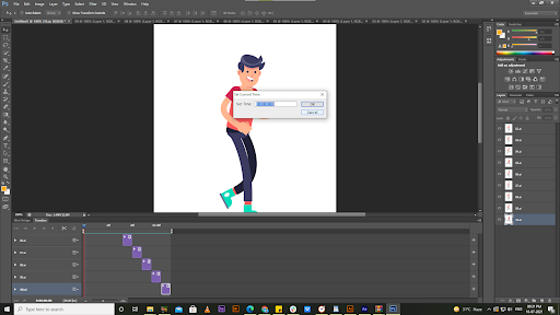 Step 3 Open the timeline window
