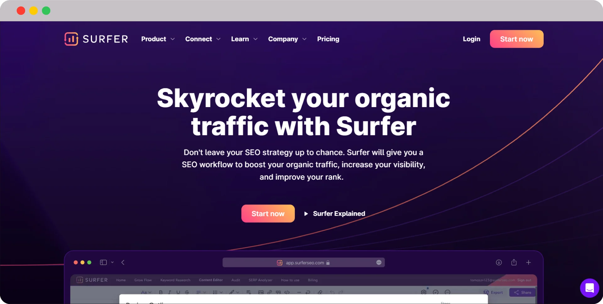 Surfer SaaS SEO Tool