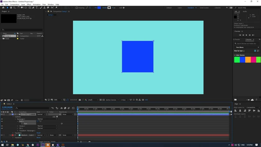 add your first keyframe