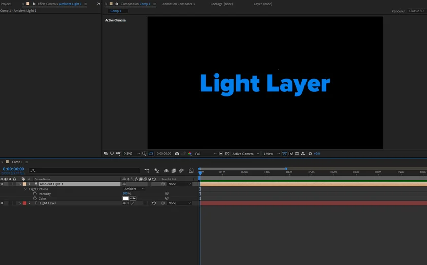 How to add Layers in After Effects: A Beginner's Guide 10 ambient lights in after effects