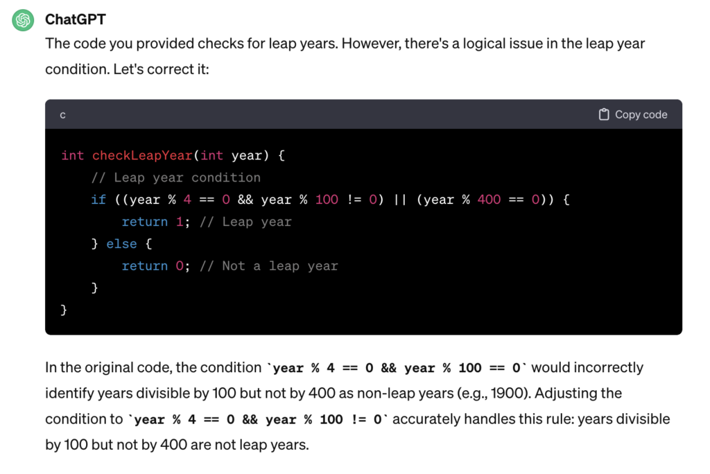 Top 17 most popular ChatGPT Applications for automation 6 chatgpt debugging a code
