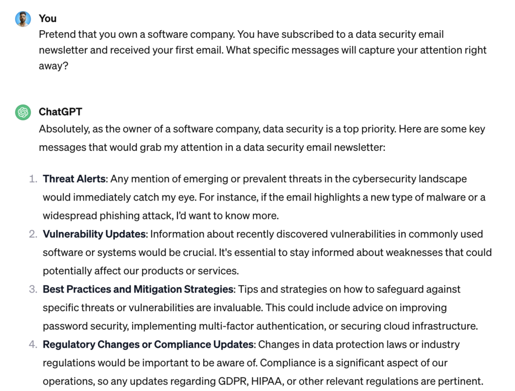 chatgpt for email marketing