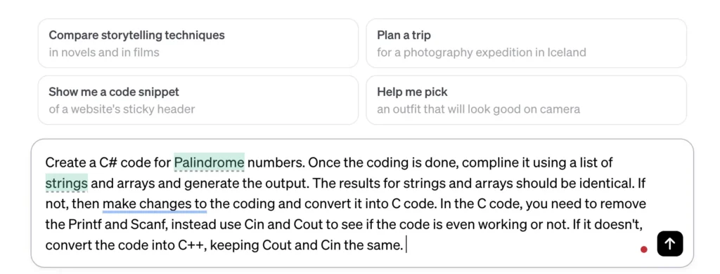 chatgpt multiple questions