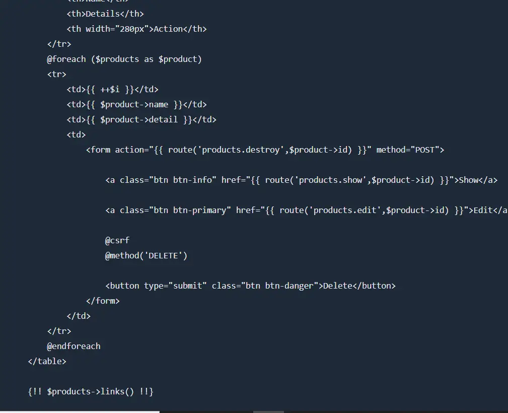 What is OOPs Concept? How can you create a CRUD Operation? 14 create blade files 2