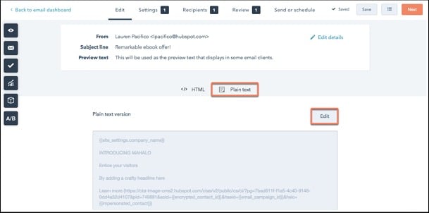 How to use Inbound Marketing: An Ultimate Guide for Beginners 14 email creation