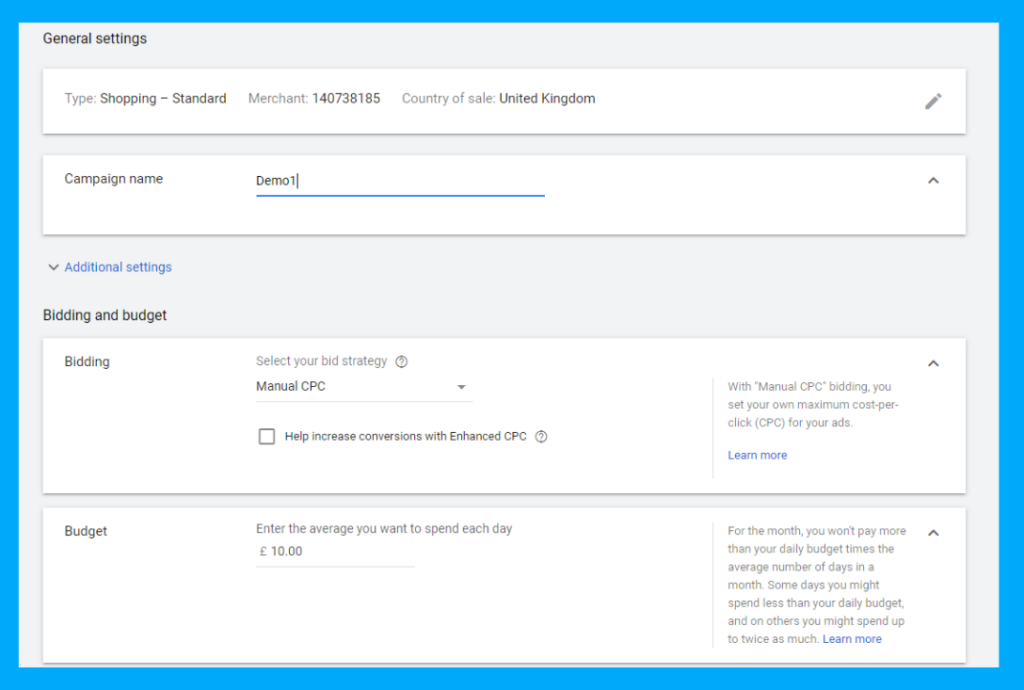 How to setup Google Product Listing Ads with these Easy Tips? 9 give campaign a name 1