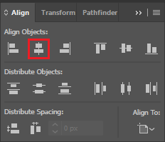 horizontal align center
