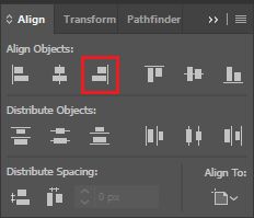 horizontal align right