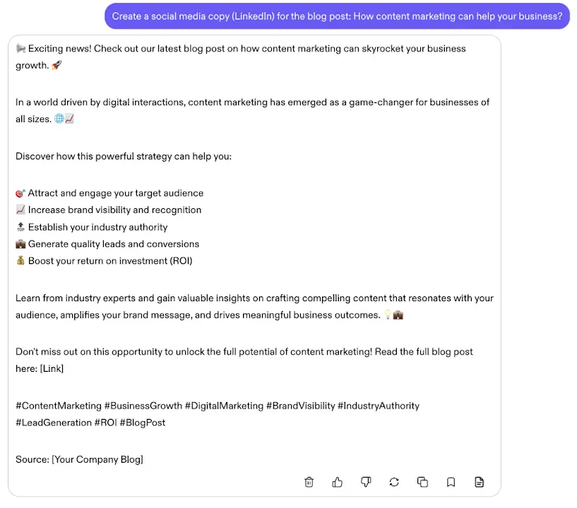 ChatGPT vs Jasper AI: Comparing two of the best AI platforms 14 jasper generating a social media copy 1