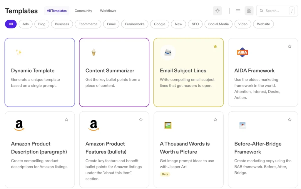 ChatGPT vs Jasper AI: Comparing two of the best AI platforms 5 jasper templates 1