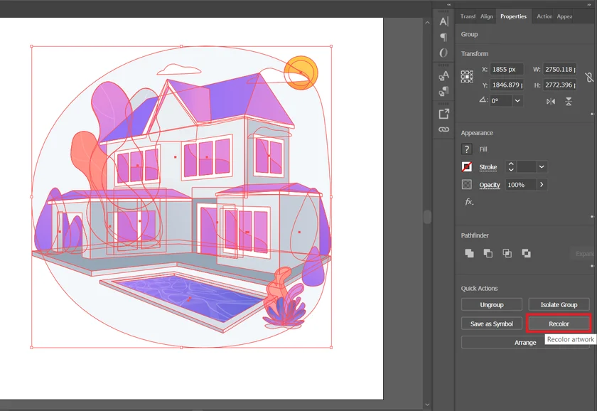 opening recolor artwork