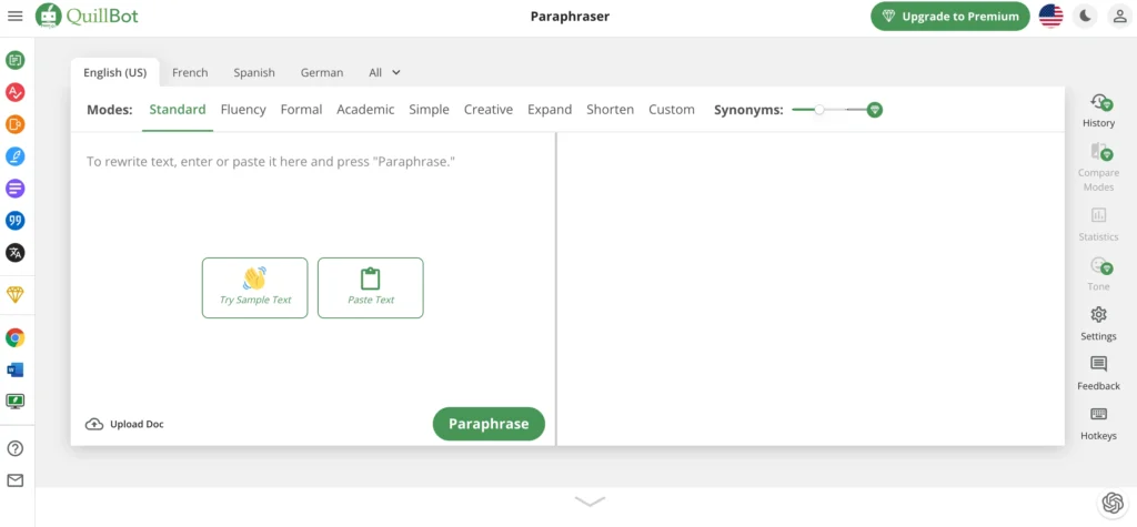 quillbot ai paraphrasing tool