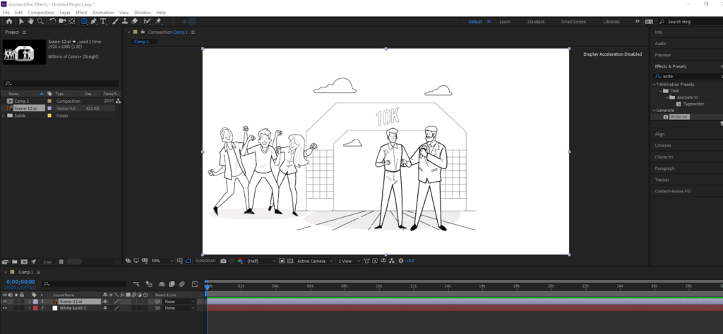 select the graphic layer