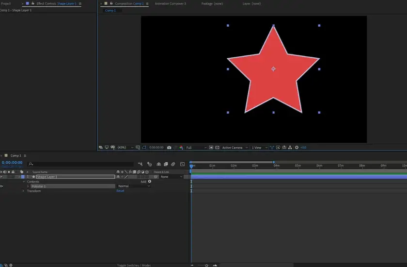 How to add Layers in After Effects: A Beginner's Guide 1 shape layer 1