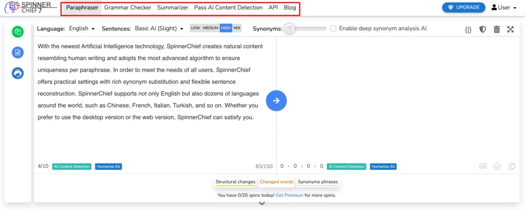 spinnerchief dashboard