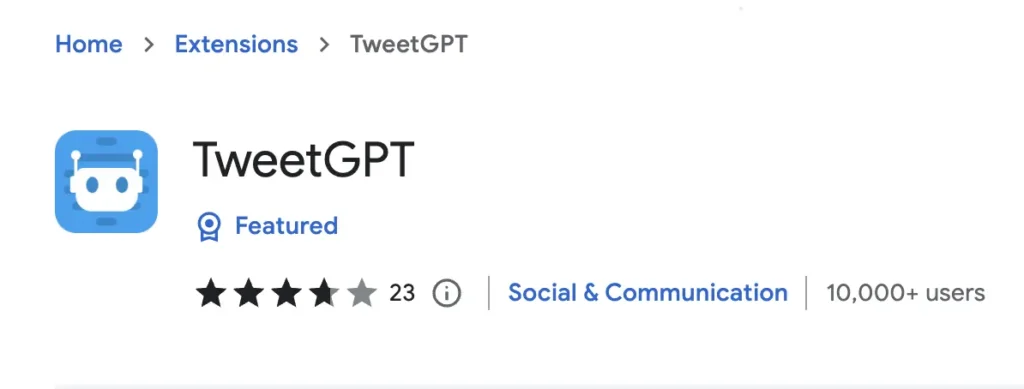 ChatGPT Chrome Extension and Beyond: 21 Essential Extensions for Every User 16 tweetgpt