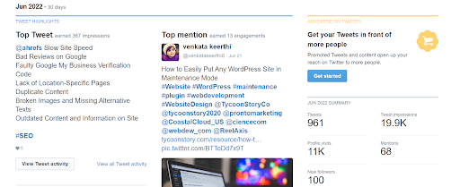 webdew Agency Updates June 2022 2 twitter june analytics