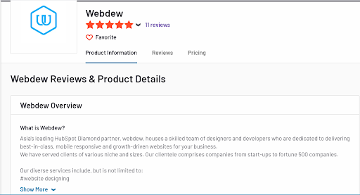 webdew directory reviews