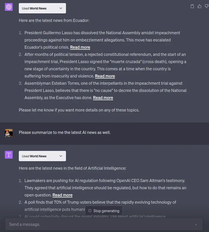 Best ChatGPT Plugins: 23 Emerging ChatGPT Plugins to explore 20 world news chatgpt plugin