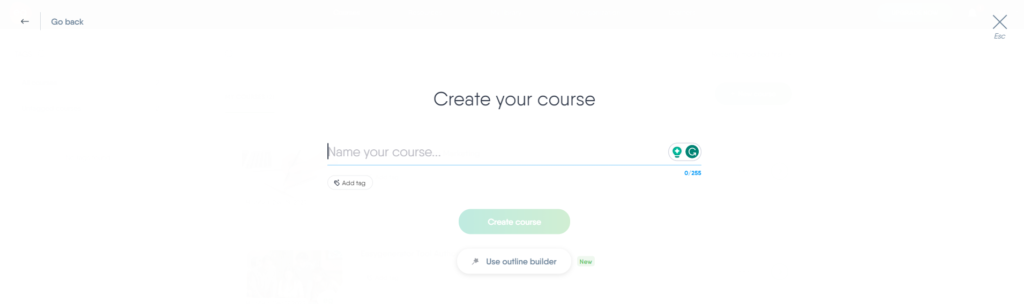 Add name to the course