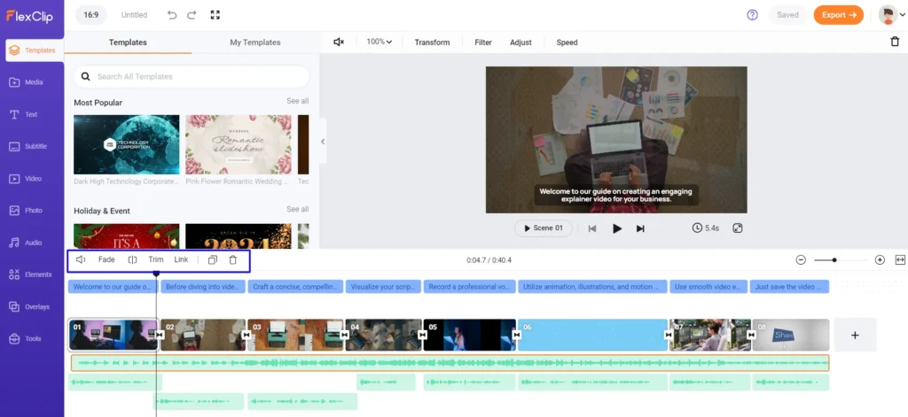 Master Video Editing in Minutes: Showcase of 19 AI Video Editing Tools 28 Adjustment-of-music-track