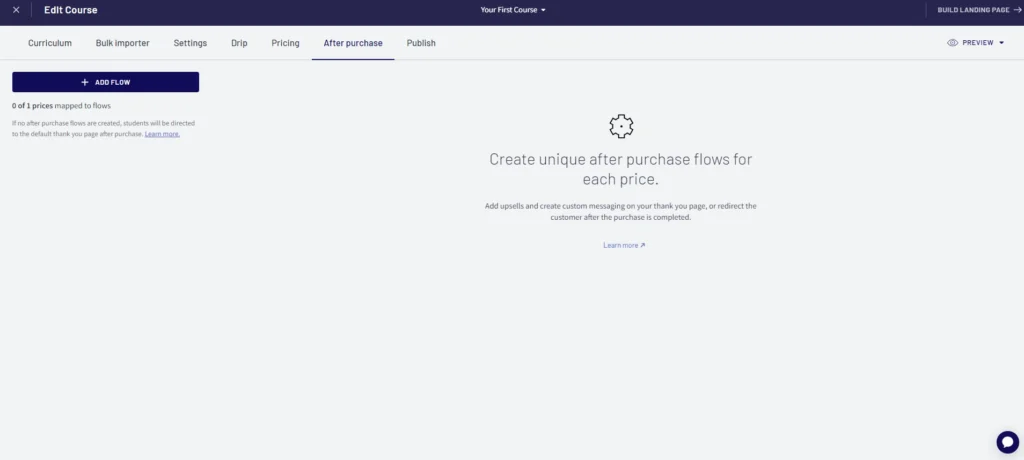 After purchase option