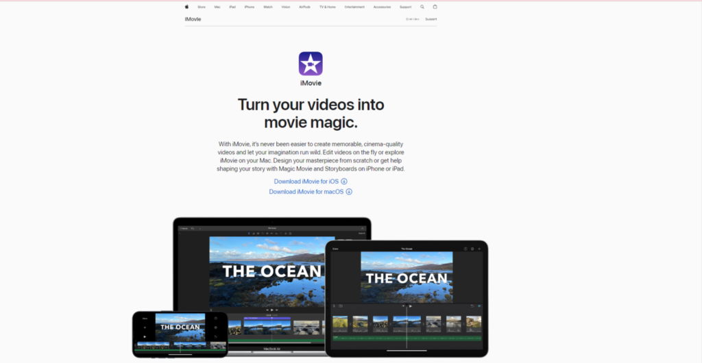 13 ultimate Video Editing Software you should try in 2024 4 Apple imobi 1536x795 1